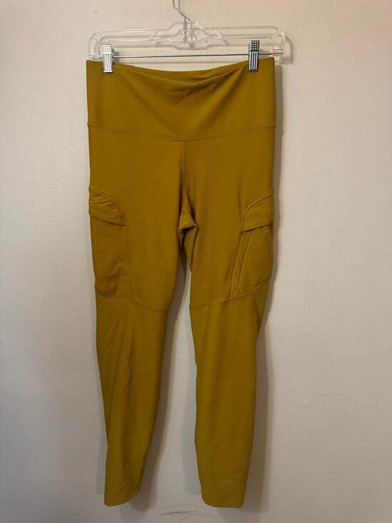 Old Navy Pants - Old Navy Active High-Rise PowerSoft Go-Dry Cargo Leggings in Mustard Yellow